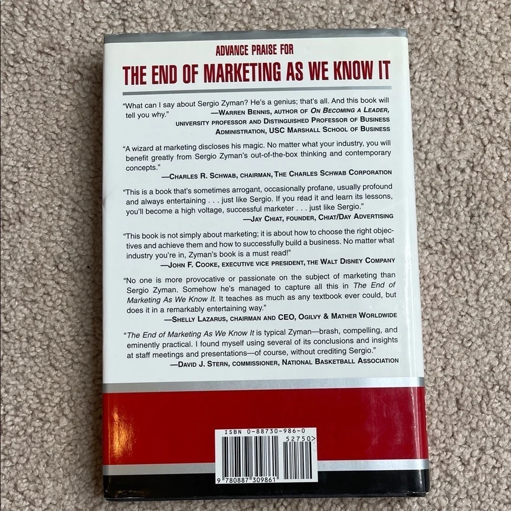The End of Marketing As We Know It (Hardcover) by Sergio Zyman